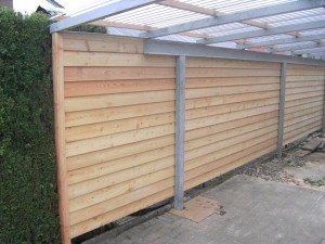 Carport Lärche - Stülpschalung